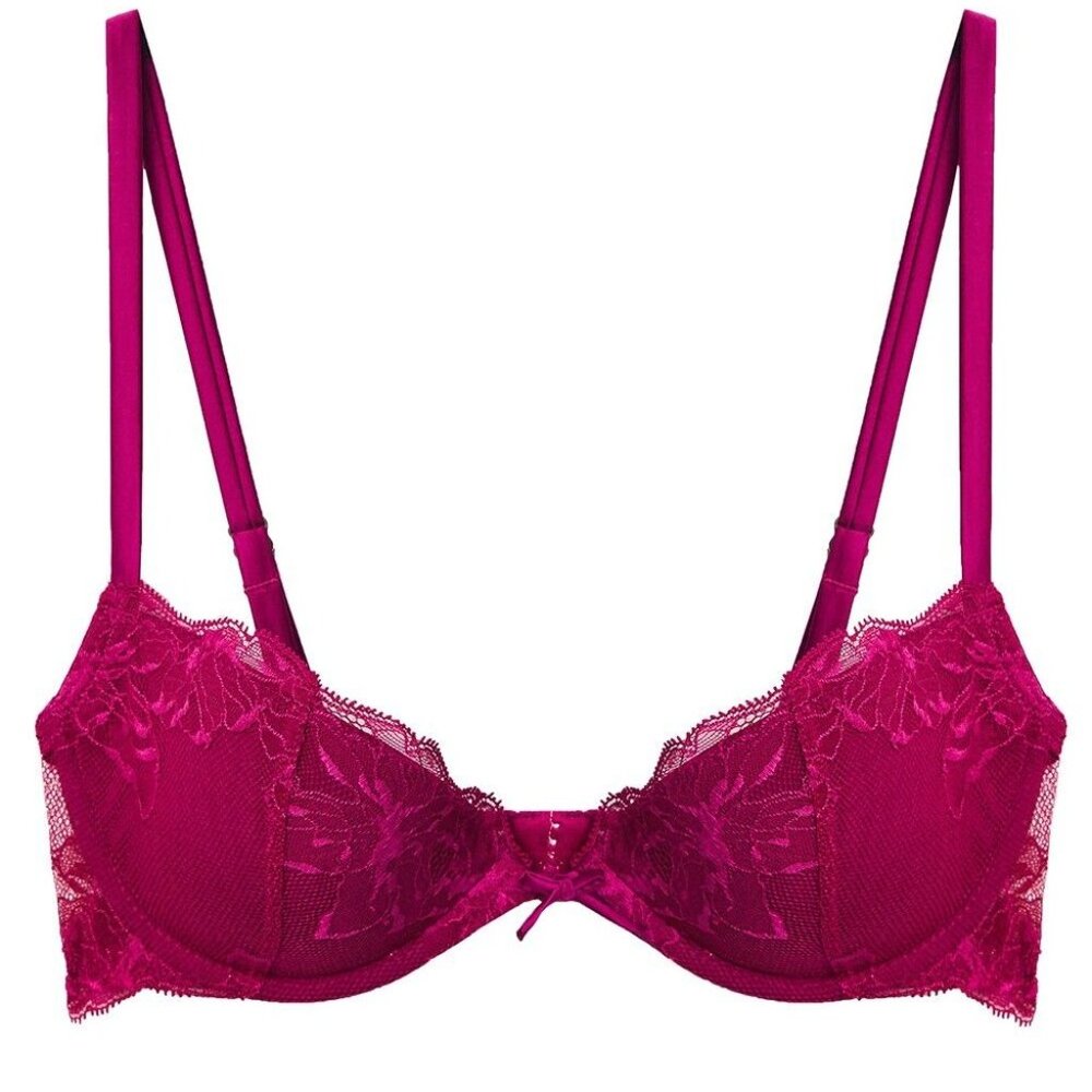 Fleur du Mal | Orchid Lace Cupped Bra / 34 B, NWT